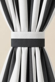 Šatka STRIPES grafitová 8x140 cm
