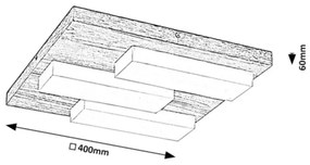 Rabalux 71142 - LED Stropné svietidlo KONTE LED/30W/230V dub