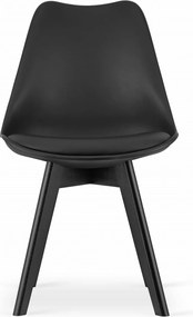 AKCIA Čierna stolička BALI MARK s čiernymi nohami II. akosť