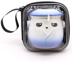 Čínska čajová súprava Panda modrá 500ml
