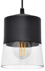 Luster na lanku FERGIE 1xE27/15W/230V čierna
