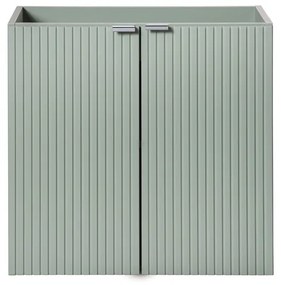 Závěsná skříňka Line Reed Green I s deskou 60 cm zelená