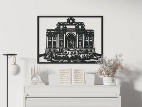 drevko Obraz Fontána di Trevi Rozmer obrazu: 47,5 x 65 cm, Farba dekorácie: Čierna