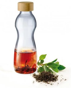 SIMAX PURE SKLENENÁ FĽAŠA 750ML BAMBUSOVÉ VEKO