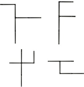 Moderný koľajnicový systém s 5 reflektormi tmavá bronz 1-fázový - Iconic Ivy