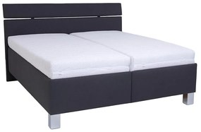Čalouněná postel s úložným prostorem bez matrace ALIS 180x200 cm antracit PO0040