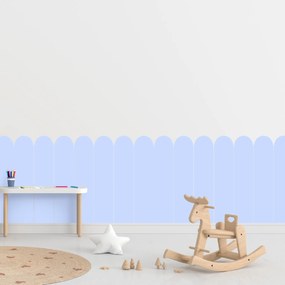 PIPPER. Textilná samolepiaca tapeta - Oblúk - Modrá farba Farba: Bledá, Veľkosť: 80 cm