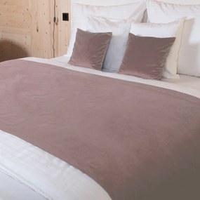 Biante Zamatový prehoz/behúň na posteľ Velvet Prémium SVP-002 Staroružový 50x180 cm