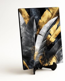 DUBLEZ | Moderný obraz - Zlaté tropické listy