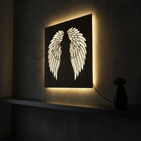 LED drevený obraz – Anjelske krídla | Podsvietená nástenná dekorácia od | SENTOP LED0501