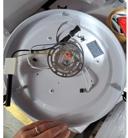 Tiffany stropné svietidlo - stropnica BEIGE Prezent 1712 Ø40*12