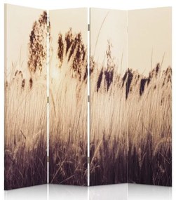Gario Paraván Vysoké trávy v sépiovej farbe Rozmery: 145 x 170 cm, Prevedenie: Klasický paraván