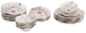 Jedálenská sada 24 ks pestrofarebná/porcelán