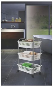 Pojazdný vozík s 3 košíkmi Metaltex Oslo, výška 63 cm