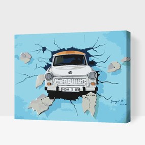 Gario Maľovanie podľa čísel Graffiti Berlín Rozmery: 100 x 80 cm, Rámovanie: S vnútorným rámom