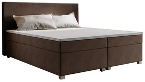Manželská posteľ Boxspring 180 cm Simon Comfort (tmavohnedá) (s matracom, bez úložného priestoru). Vlastná spoľahlivá doprava až k Vám domov. 1056338