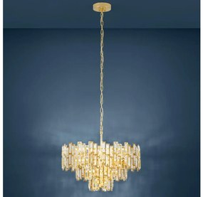 Eglo 39613 - Luster na reťazi CALMEILLES 10xE14/25W/230V priemer 63 cm