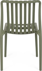 Zelená plastová záhradná stolička Billie – Bizzotto