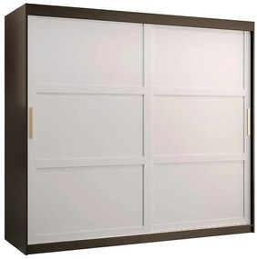 Skriňa Amiro 1 200 čierny/biely