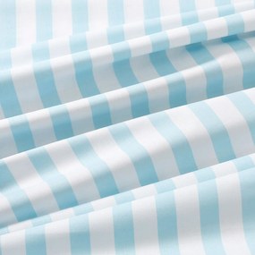 Goldea behúň na stôl 100% bavlnené plátno - modré prúžky 20x120 cm
