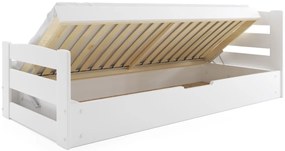 Detská posteľ ERNIE s úložným priestorom 200x90 cm - biela