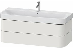 DURAVIT Happy D.2 Plus závesná skrinka pod umývadlo, 2 zásuvky, 1175 x 490 x 415 mm, nordická biela matná lakovaná, HP4389039390000