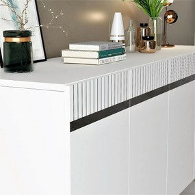 Skrinka Defne White and Silver