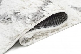 TA Koberec P129A KRÉMOVÁ/TMAVOSIVÁ BOHO Rozmer: 80x250 cm