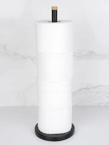 Stojan na toaletný papier - čierny