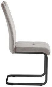 Jedálenská stolička Axo Velvet, sivá