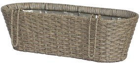 Balkónový kvetináč ratan 9113 15X19X50