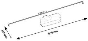 Rabalux 78002 - LED Obrazové svietidlo GATEN LED/12W/230V 3000K 59 cm