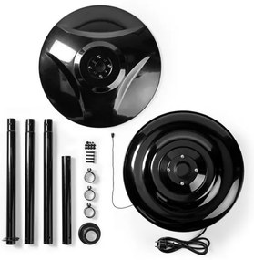 Nedis HTPA15EBK vonkajší elektrický ohrievač 200 cm 1500W/230V IP34