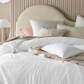 Divazo Prehoz na posteľ so strapcami Noemi Farba: Biela, Veľkosť: 220 x 240 cm