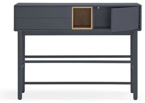 Tmavosivý konzolový stolík 35x120 cm Corvo - Teulat