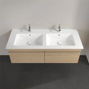 VILLEROY &amp; BOCH Venticello závesná skrinka pod dvojumývadlo, 2 zásuvky, 1253 x 502 x 420 mm, Nordic Oak, A93901VJ