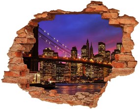 Diera 3D v stene nálepka Manhattan západ nd-c-80459106