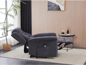 Polohovacie kreslo sivé, elektrické TV-7072 GREY2