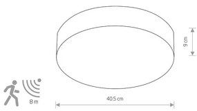 ARENA GRAPHITE SENSOR 10181, ø40,5 cm (pôvodné ID 8833)