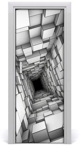 Samolepiace fototapety na dvere Tunel zo šesťuholníkov 95x205 cm