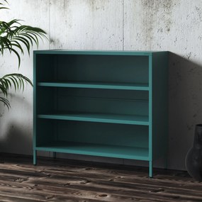 Nízky policový regál LUCA, 1000 x 900 x 350 mm, Modern: morská farba