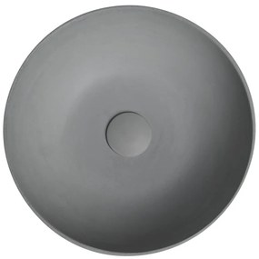 Sapho Sapho, FORMIGO betónové umývadlo na dosku, primere 39cm, šedá, FG317