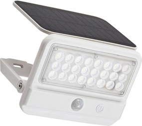 Rabalux 77090 solárny vonkajší reflektor s PIR Flaxton, biela