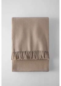 Hnedá deka s podielom bavlny Euromant Basics, 140 x 180 cm