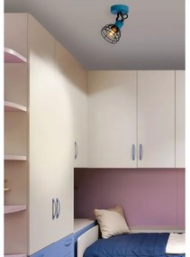 Lucide 08927/01/35 - Bodové svietidlo POLA 1xE27/60W/230V modrá