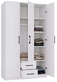 Šatní skříň Romana 120 cm bílá