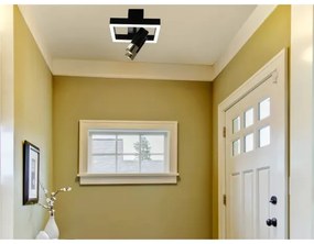 LED Stmievateľné stropné svietidlo LED/50W/230V 3000-6500K čierna +diaľkové ovládanie