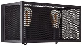 Brilliant - Nástenné svietidlo MAZE 2xE27/40W/230V čierna