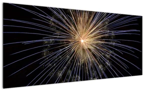 Obraz ohňostroja (120x50 cm)