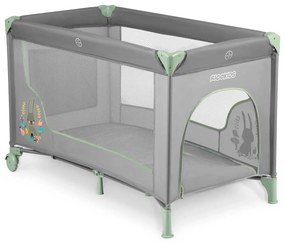 Ricokids Cestovná postieľka + matrac + taška 125 x 65 x 78 cm RK-240 mint grey